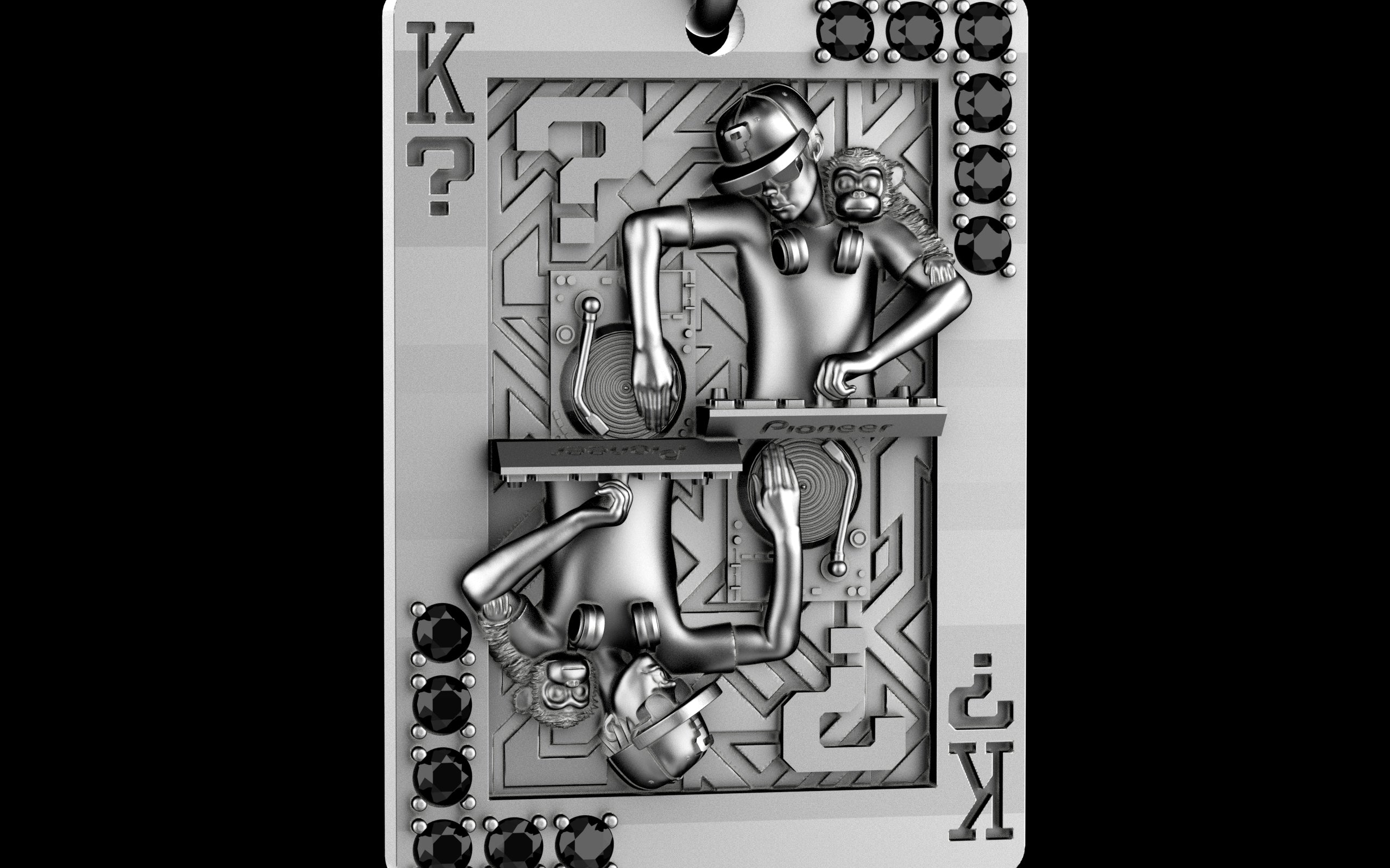 King of Scratch with Gemstones