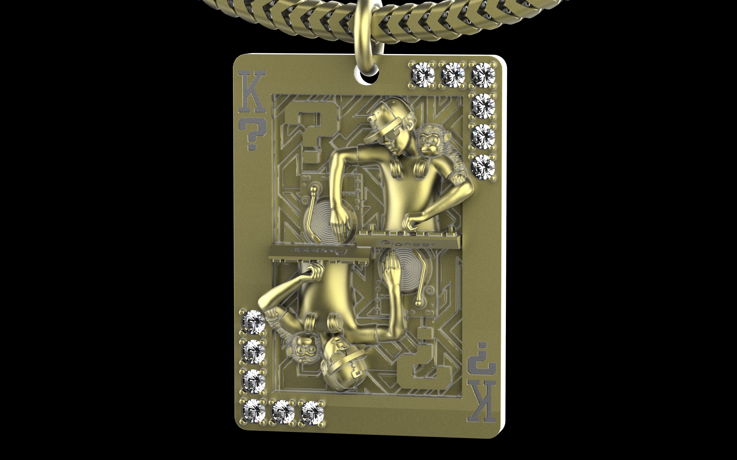 King of Scratch with Gemstones