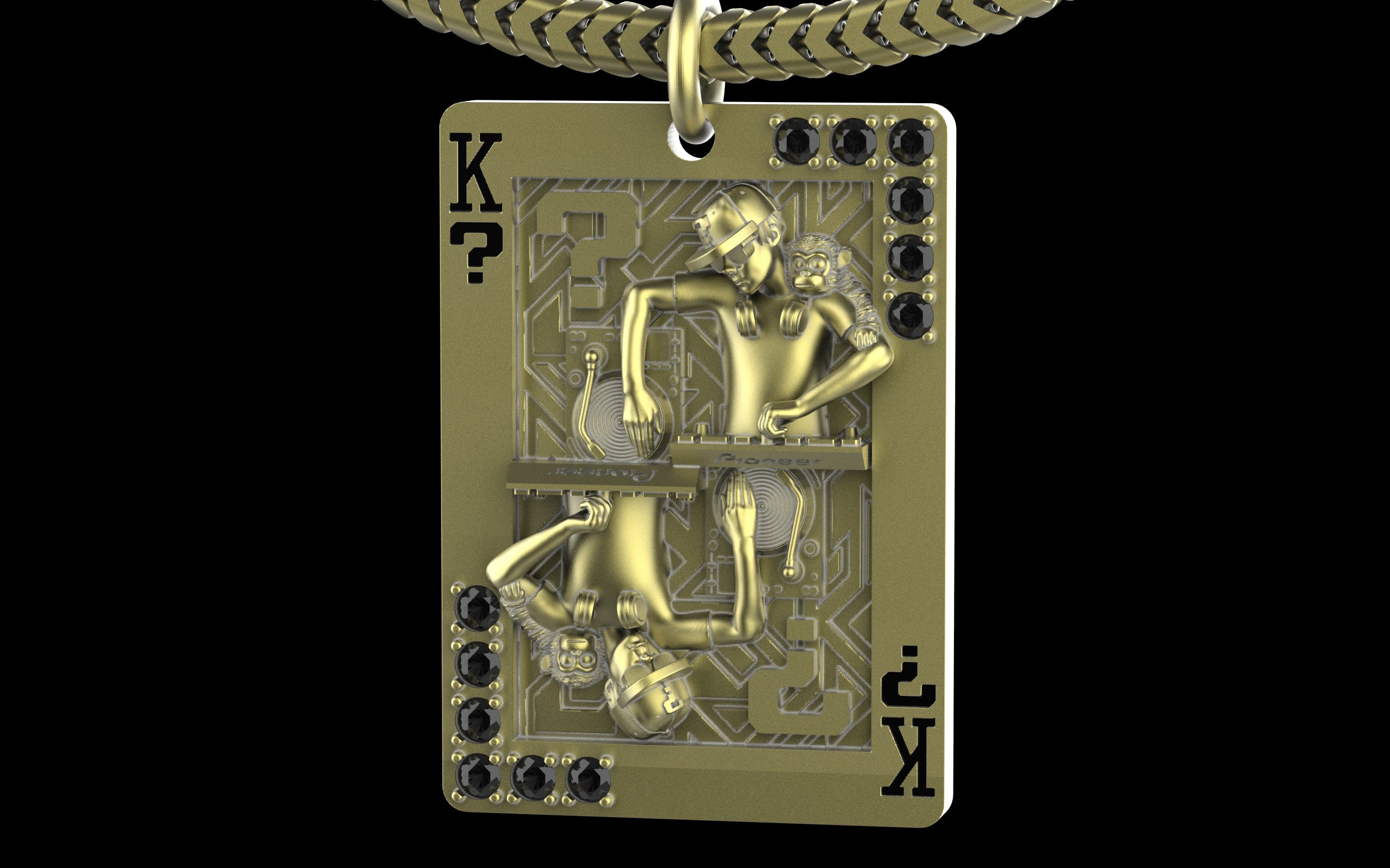 King of Scratch with Gemstones