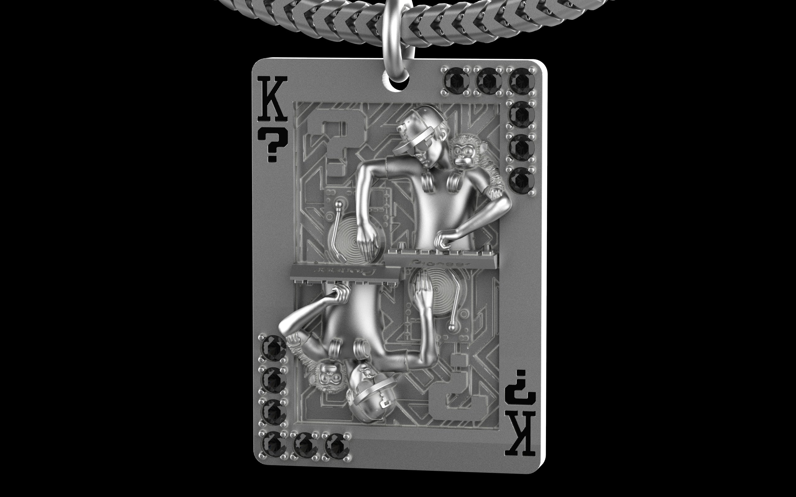 King of Scratch with Gemstones