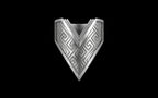 "Amneil" Future Tribal Patterned Symmetrical Ring - Sterling Silver / Brass