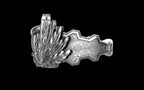 "Kira" Cyberpunk Celestial Angel Ring - Sterling Silver / Brass / Bronze