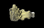 "Kira" Cyberpunk Celestial Angel Ring - Sterling Silver / Brass / Bronze