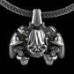 "Maddox" Long-Haired Cow/Bull/Ox with UFO's Pendant with Chain - Sterling Silver / Brass / Bronze