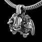 "Maddox" Long-Haired Cow/Bull/Ox with UFO's Pendant with Chain - Sterling Silver / Brass / Bronze