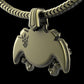 "Maddox" Long-Haired Cow/Bull/Ox with UFO's Pendant with Chain - Sterling Silver / Brass / Bronze