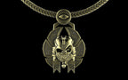 "Nephthys" Undead Egyptian Pharoah Pendant with Chain - Sterling Silver / Brass / Bronze