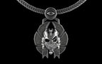 "Nephthys" Undead Egyptian Pharoah Pendant with Chain - Sterling Silver / Brass / Bronze