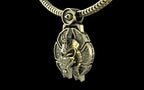 "Nephthys" Undead Egyptian Pharoah Pendant with Chain - Sterling Silver / Brass / Bronze