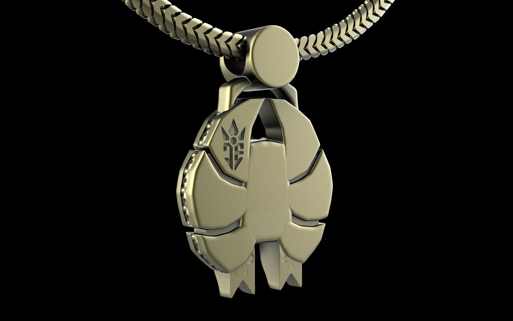 "Nephthys" Undead Egyptian Pharoah Pendant with Chain - Sterling Silver / Brass / Bronze