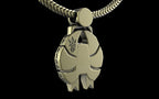 "Nephthys" Undead Egyptian Pharoah Pendant with Chain - Sterling Silver / Brass / Bronze