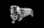 "Nephthys" Undead Egyptian Pharoah Ring - Sterling Silver / Brass / Bronze