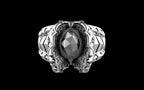 "Omnipresence" Biomechanical Cyberpunk Ring - Sterling Silver / Brass / Bronze