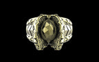 "Omnipresence" Biomechanical Cyberpunk Ring - Sterling Silver / Brass / Bronze