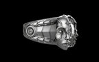 "Omnipresence" Biomechanical Cyberpunk Ring - Sterling Silver / Brass / Bronze