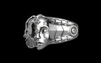 "Omnipresence" Biomechanical Cyberpunk Gemstone Ring - Sterling Silver / Brass / Bronze