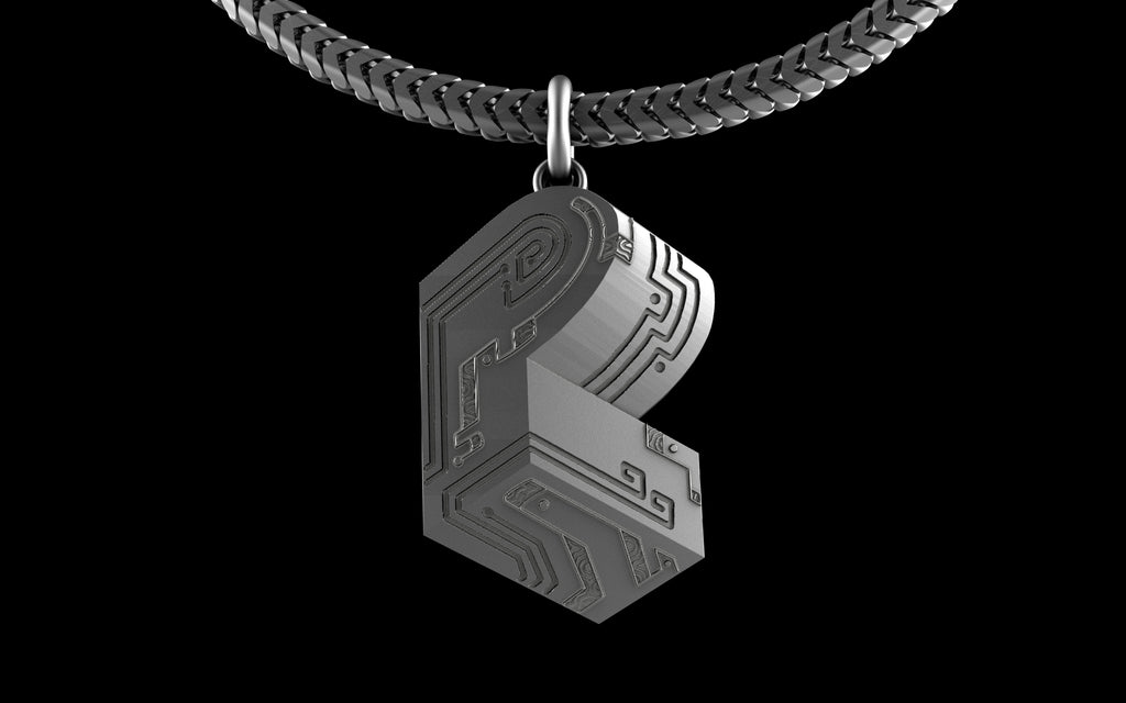 "Pretty Lights" Gemstone Pendant with Chain - Sterling Silver / Brass / Bronze 