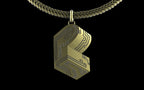 "Pretty Lights" Gemstone Pendant with Chain - Sterling Silver / Brass / Bronze 