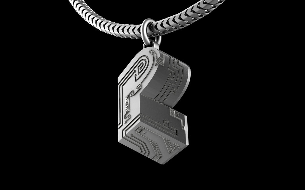 "Pretty Lights" Gemstone Pendant with Chain - Sterling Silver / Brass / Bronze 