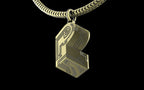 "Pretty Lights" Gemstone Pendant with Chain - Sterling Silver / Brass / Bronze 
