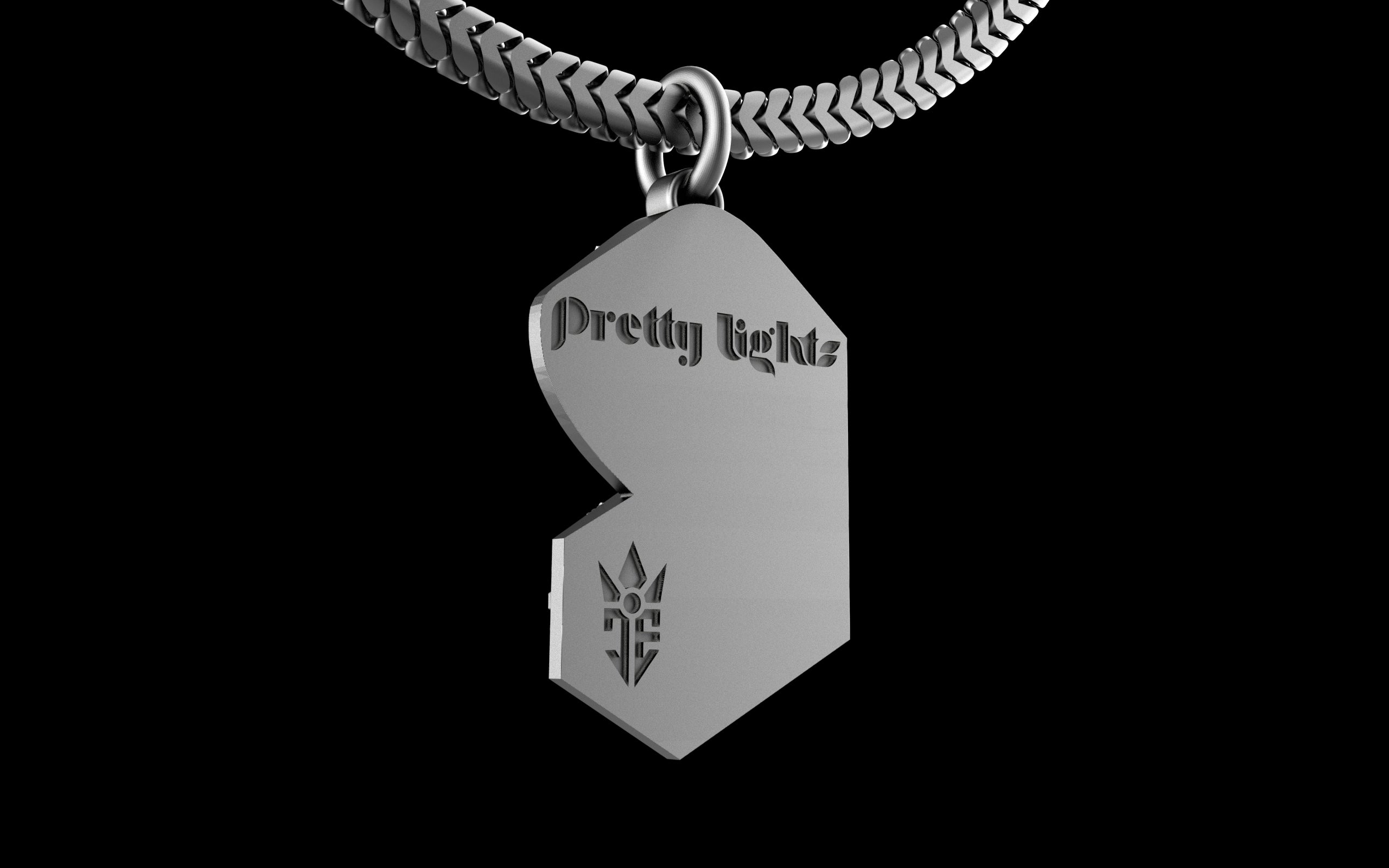 "Pretty Lights" Gemstone Pendant with Chain - Sterling Silver / Brass / Bronze 