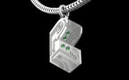 "Pretty Lights" Gemstone Pendant with Chain - Sterling Silver / Brass / Bronze 