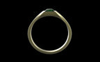 "Quadrift" Minimalist Square Signet Ring - Custom Square Gemstone - Sterling Silver / Brass / Bronze