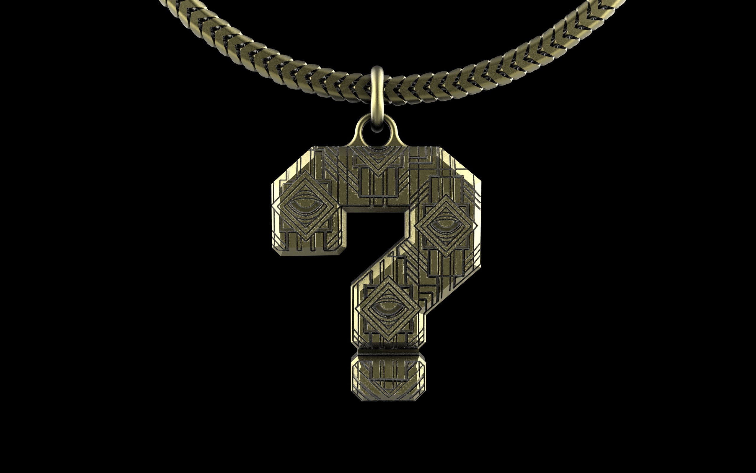 Brain Candy Ink x C.E. Tipper Music ? Pendant with Chain - Sterling Silver / Brass / Bronze