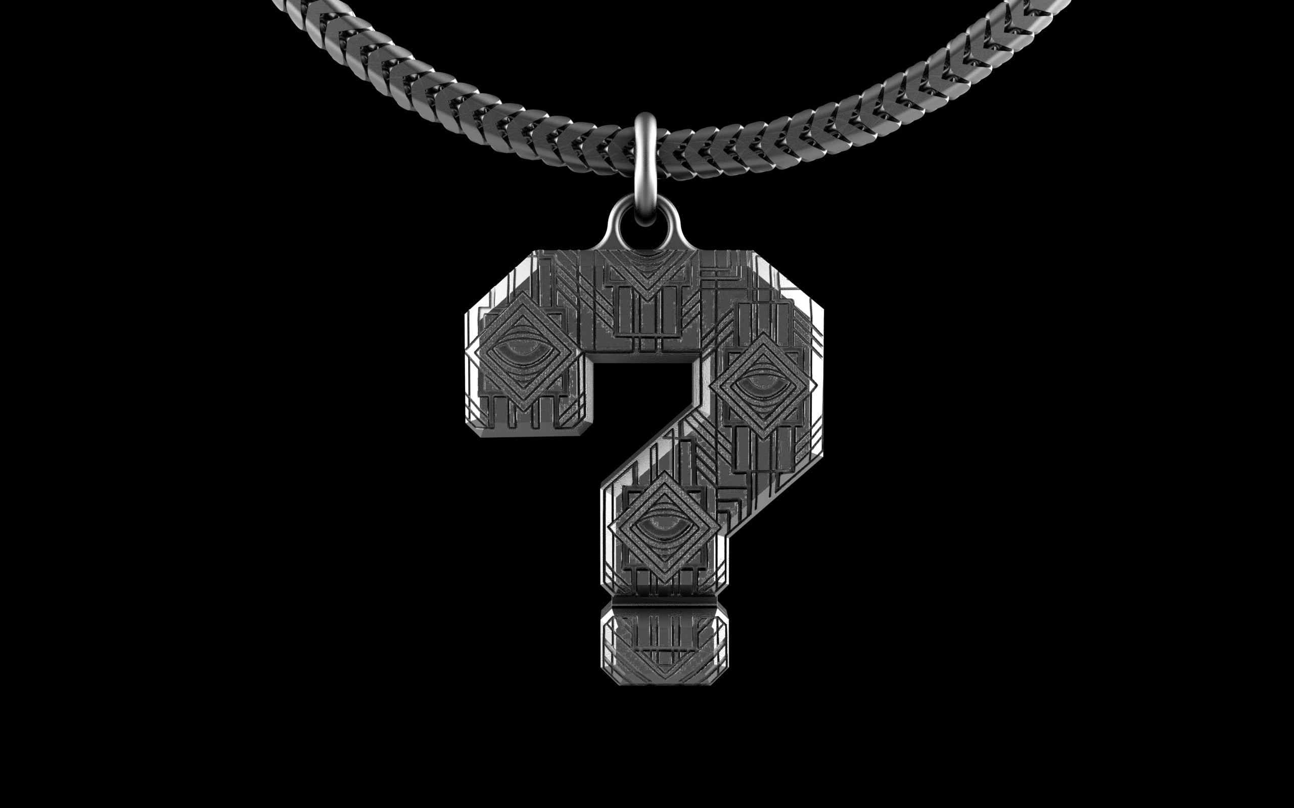 Brain Candy Ink x C.E. Tipper Music ? Pendant with Chain - Sterling Silver / Brass / Bronze