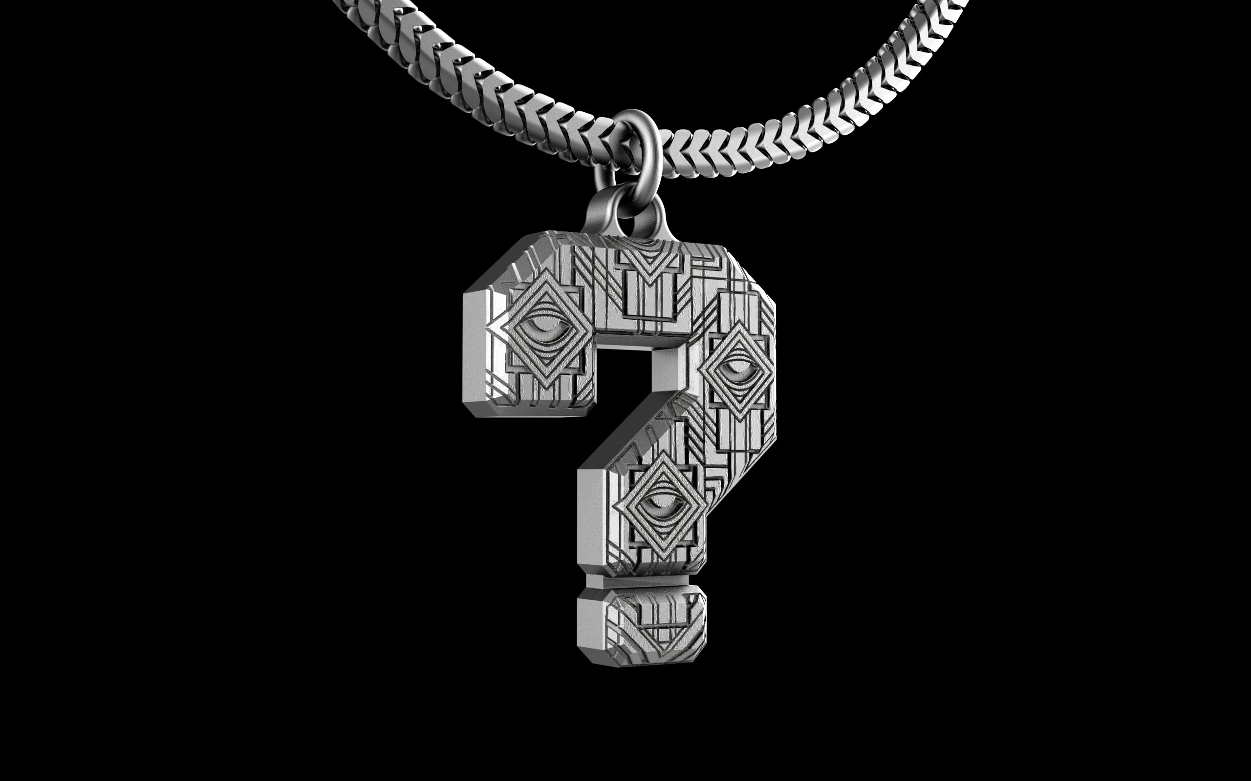 Brain Candy Ink x C.E. Tipper Music ? Pendant with Chain - Sterling Silver / Brass / Bronze