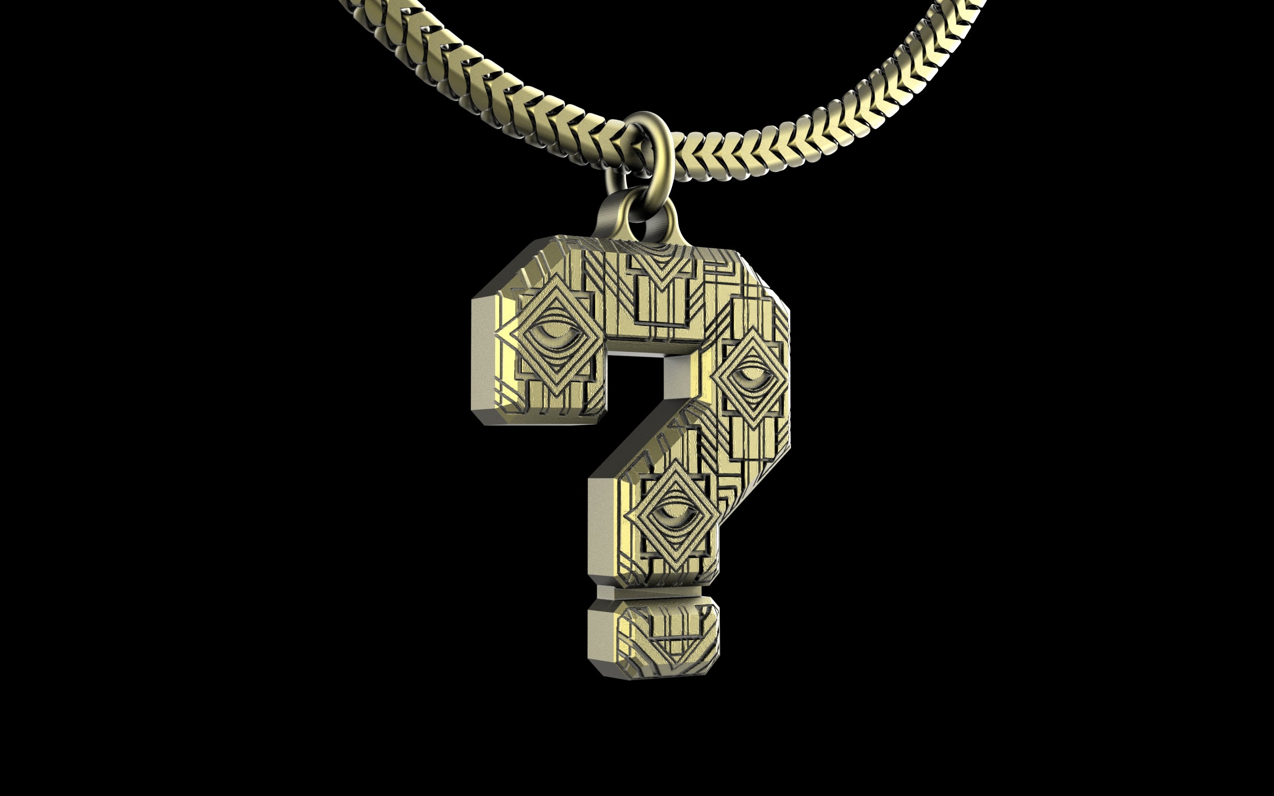 Brain Candy Ink x C.E. Tipper Music ? Pendant with Chain - Sterling Silver / Brass / Bronze