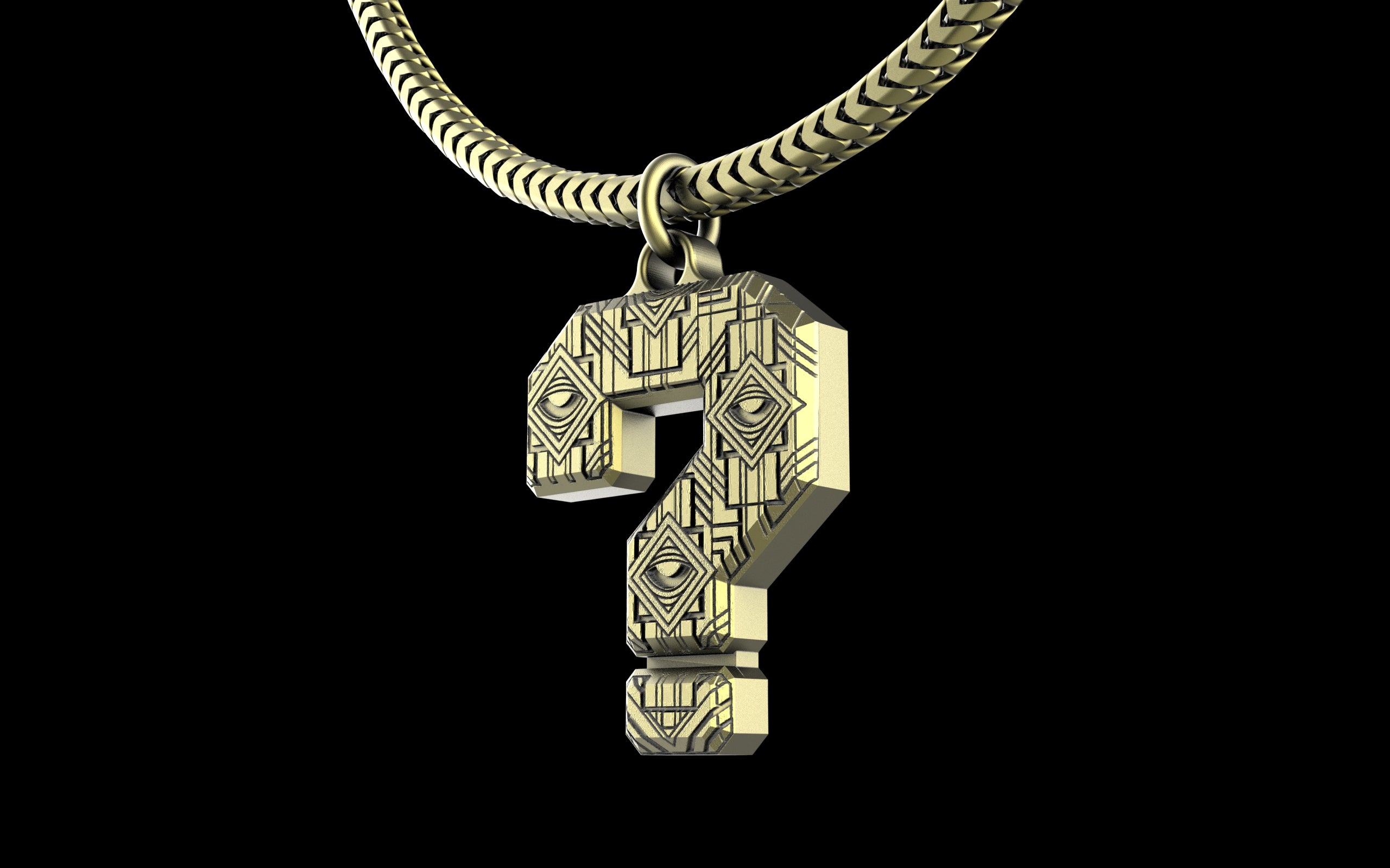 Brain Candy Ink x C.E. Tipper Music ? Pendant with Chain - Sterling Silver / Brass / Bronze