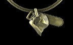 Chainsaw Man - Manga/Anime Pendant with Chain - Sterling Silver / Brass / Bronze