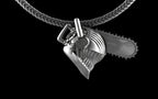 Chainsaw Man - Manga/Anime Pendant with Chain - Sterling Silver / Brass / Bronze