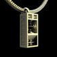 Funkbox Funktion One RES 4/5 Pendant with Chain - Sterling Silver / Brass / Bronze