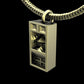 Funkbox Funktion One RES 4/5 Pendant with Chain - Sterling Silver / Brass / Bronze