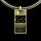 Funkbox Funktion One RES 4/5 Pendant with Chain - Sterling Silver / Brass / Bronze