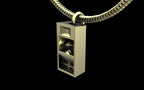 Funkbox Funktion One RES 4/5 Pendant with Chain - Sterling Silver / Brass / Bronze