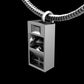 Funkbox Funktion One RES 4/5 Pendant with Chain - Sterling Silver / Brass / Bronze