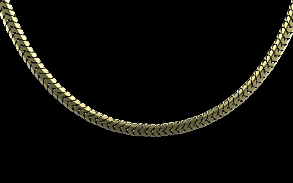 Gold Plated / Sterling Silver (.925) Venetian Round Box Chain