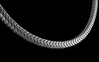 Rhodium Plated / Sterling Silver (.925) Franco Chain