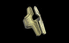"Asteraph" Future Tribal Patterned Symmetrical Ring - Sterling Silver / Brass / Bronze