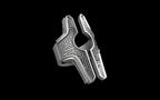 "Asteraph" Future Tribal Patterned Symmetrical Ring - Sterling Silver / Brass / Bronze