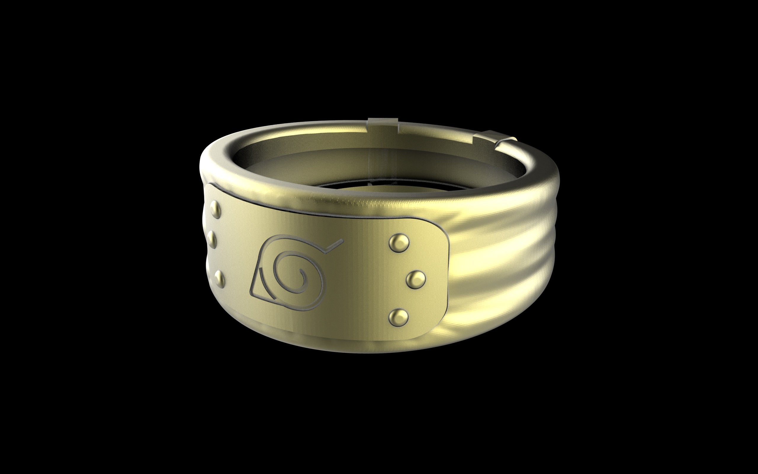 Naruto Hidden Village Headband Rings