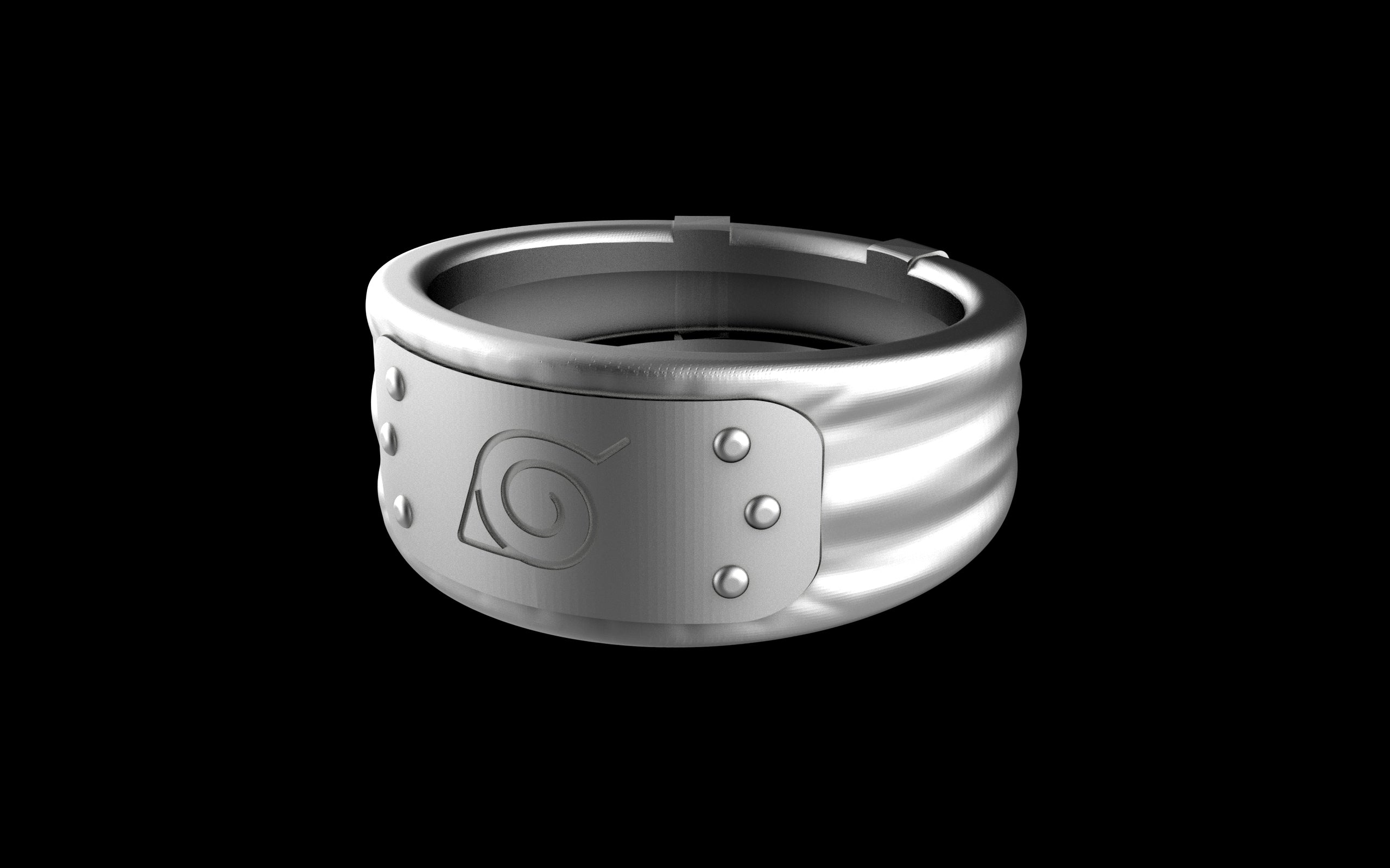 Naruto Hidden Village Headband Rings