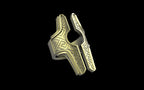 "Asteraph" Future Tribal Patterned Symmetrical Ring - Sterling Silver / Brass / Bronze