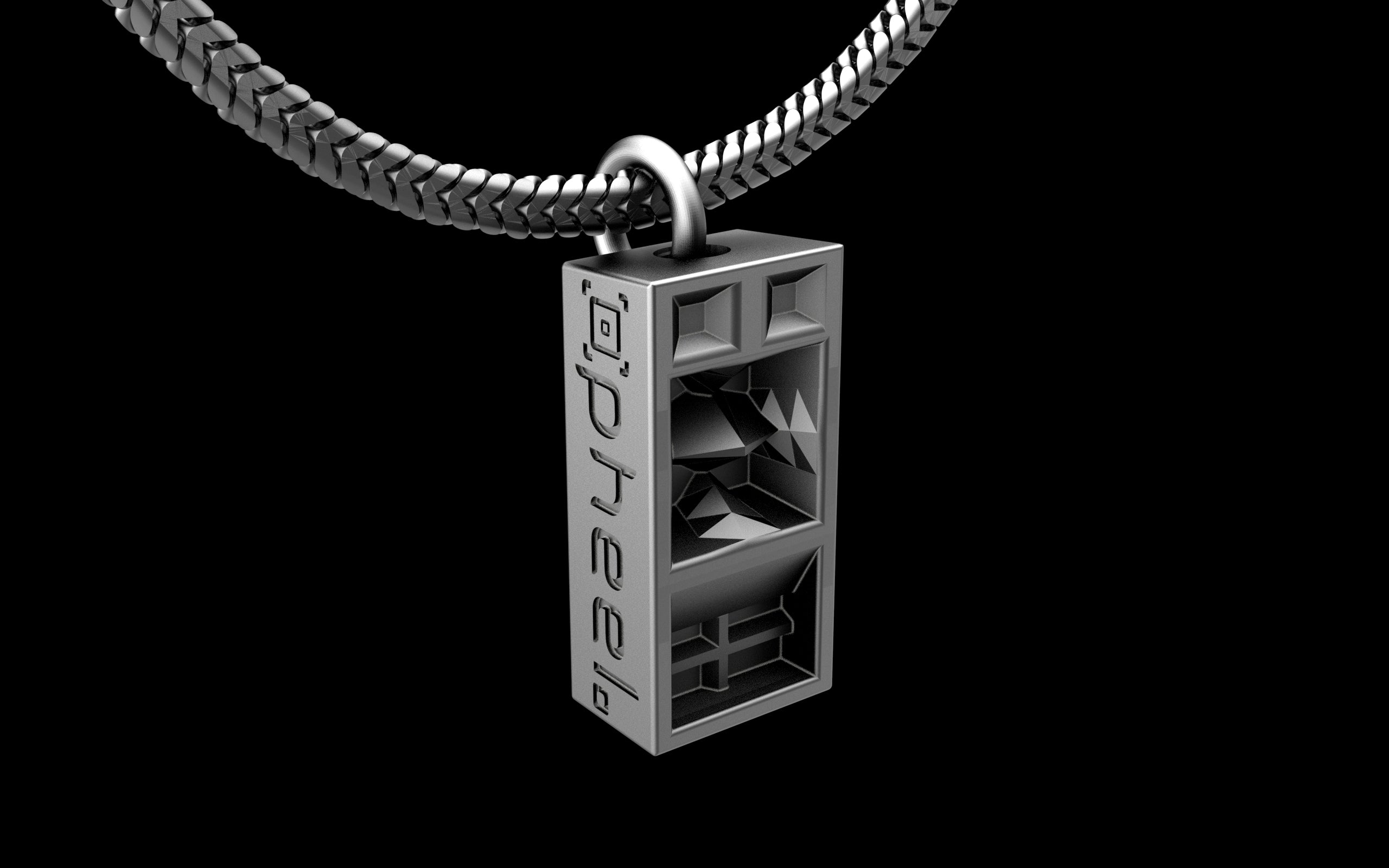 pheel. x C.E. Funktion One RES 4/5 Pendant with Chain - Sterling Silver / Brass / Bronze