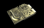 pheel. Turn Table / Mixer - Hat Clip - Sterling Silver / Brass