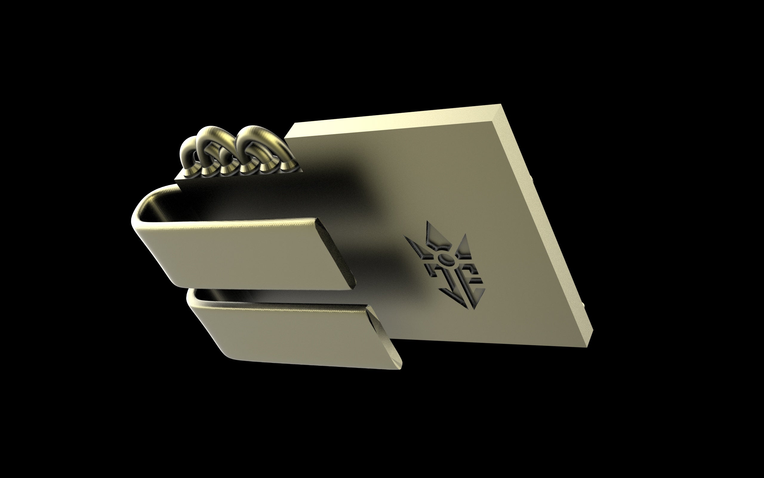 pheel. Turn Table / Mixer - Hat Clip - Sterling Silver / Brass