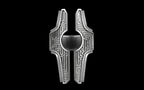 "Asteraph" Future Tribal Patterned Symmetrical Ring - Sterling Silver / Brass / Bronze